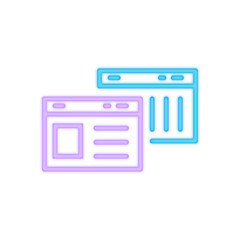website neon icon