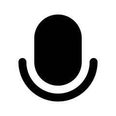 Mic icon. voice sign. microphone symbol. vector illustration