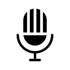 Mic icon. voice sign. microphone symbol. vector illustration