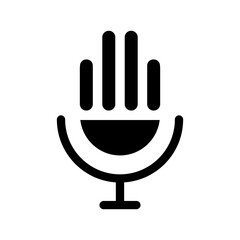 Mic icon. voice sign. microphone symbol. vector illustration