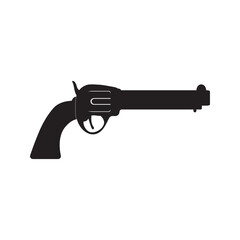 Handgun illustration vector logo