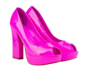 Woman shoes isolated on white