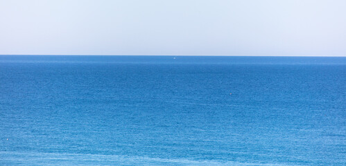 Blue sea and sky horizon.