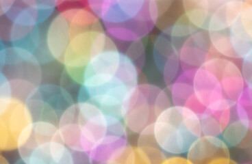 Multicolored festive bokeh as background.