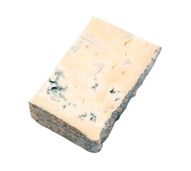 blue cheese isolated on white.