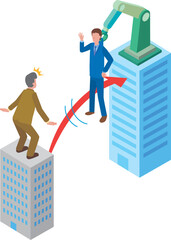 人材の引き抜きイメージ