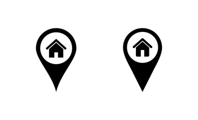 Address icon vector. home location sign and symbol. pinpoint