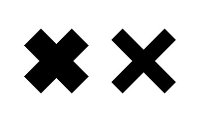 Close icon vector. Delete sign and symbol. cross sign
