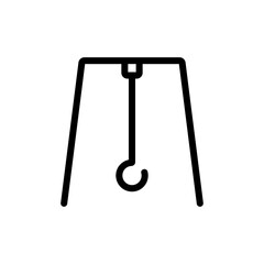 Lifting hook icon vector illustration