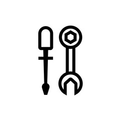 Repair, screwdriver icon vector illustration