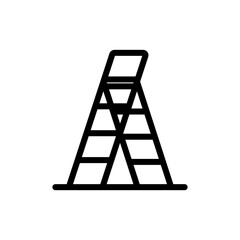 stepladder climb icon EPS 10 vector illustration