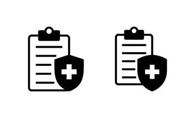 Medical insurance icon vector. health insurance sign and symbol