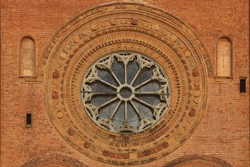 Fototapeta na wymiar Chiesa di Santa Maria del Carmine Pavia