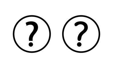 Fototapeta premium Question icon vector. question mark sign and symbol