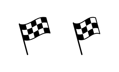 Fototapeta premium Racing flag icon vector. race flag sign and symbol.Checkered racing flag icon