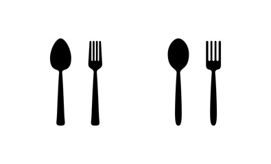 spoon and fork icon vector. spoon, fork and knife icon vector. restaurant sign and symbol