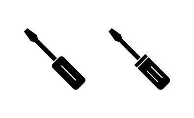 Screwdriver icon vector.tools sign and symbol