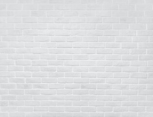 Fototapeta na wymiar White gruged brick textured wall background