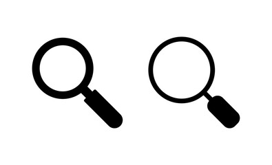 Search icon vector. search magnifying glass sign and symbol