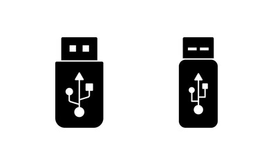 Obraz premium Usb icon vector. Flash disk sign and symbol. flash drive sign.