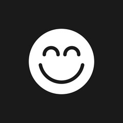 Obraz premium Portrait mode dark mode glyph ui icon. Retouch. Simple filled line element. User interface design. White silhouette symbol on black space. Solid pictogram for web, mobile. Vector isolated illustration