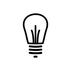 light bulb icon vector illustration logo template for many purpose. Isolated on white background.