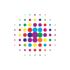Colorful Halftone Dots. Abstract Grunge. Texture Element. Dot Backdrop. Circle Modern. Gradient Modern. Effect Gradation. Round Element. Design Art.