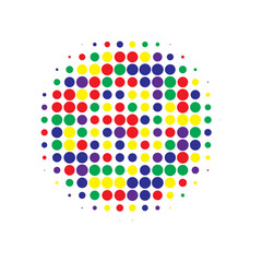 Colorful Halftone Gradation. Abstract Modern. Texture Modern. Dot Set. Circle Logo. Gradient Element. Effect Half. Round Set. Design Dots.