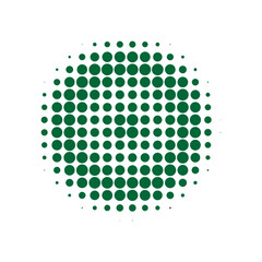 Green Halftone Grunge. Abstract Art. Texture Modern. Dot Set. Circle Backdrop. Gradient Dots. Graphic Modern. Effect Background. Design Gradation.