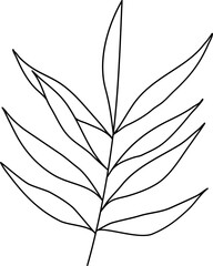 Wreath floral flower plant lineart,doodle for invitation card