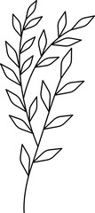 Wreath floral flower plant lineart,doodle for invitation card