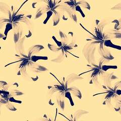 Coral Seamless Exotic. Gray Pattern Background. Pink Tropical Palm. Watercolor Textile. Flora Leaves. Floral Plant. Spring Texture. Wallpaper Plant.