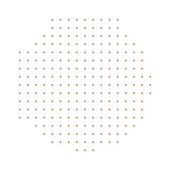 Brown Halftone Art. Texture Half. Abstract Grunge. Round Shape. Design Element. Effect Background. Graphic Half. Dot Illustration. Gradient Set.
