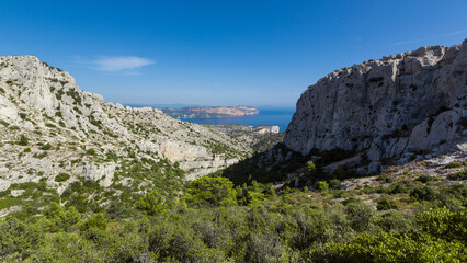 Fototapeta na wymiar Marseille , France - Panorama Marseille - Cassis