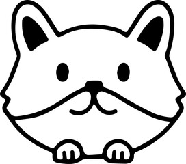 lion,  line art doodle