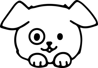 panda,  line art doodle