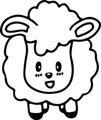 cupcake,handrawn doodle line art