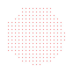 Red Halftone Background. Texture Background. Abstract Backdrop. Round Shape. Design Art. Effect Background. Graphic Gradation. Dot Half. Gradient Art.