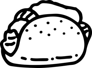 barbecue,handrawn doodle line art