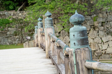 彦根城の入り口、大手門橋