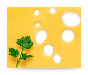 Cheese  Pattern. Slices of cheese for burger  as a background
