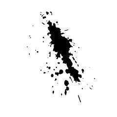 Obraz na płótnie Canvas black ink splash for design element 