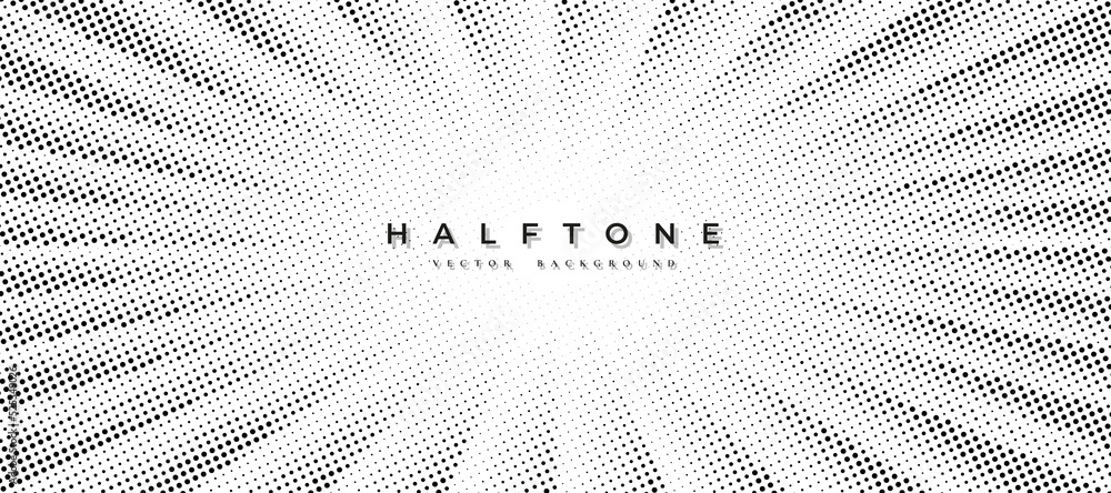 Aufkleber halftone dotted on white background. abstract polka dot style texture abstract halftone dot pattern.