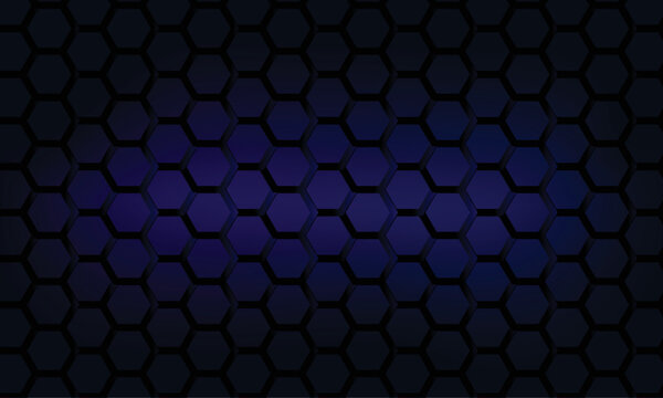 blue background with hexagons