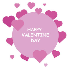 love symbol and icon illustration for happy valentine day