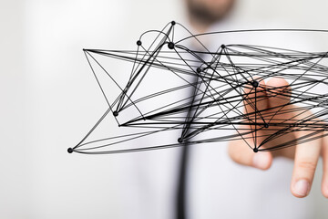 conference Digital Network and data concept 3d