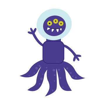 cute alien character design