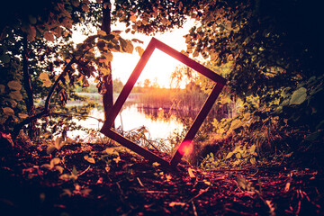 Zachód nad jeziorem © Coolmer