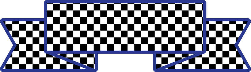 Fototapeta premium cute aesthetic checkers planner banner tag label masking tape decoration