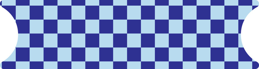 cute aesthetic checkers planner banner tag label masking tape decoration